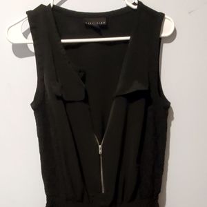 Sleek Black Jumpsuit attention size M